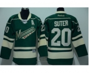 youth nhl jerseys minnesota wilds #20 suter green][patch A][suter]