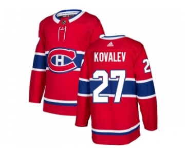 Men Adidas Montreal Canadiens #27 Alexei Kovalev Red Home Authentic Stitched NHL Jersey