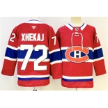 Men's Montreal Canadiens #72 Arber Xhekaj Red 2024-25 Stitched Jersey Men's Montreal Canadiens #72 Arber Xhekaj Red 2024-25 Stitched Jersey