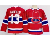 Youth Montreal Canadiens #13 Cole Caufield Red 2024-25 Stitched Jersey Youth Montreal Canadiens #13 Cole Caufield Red 2024-25 Stitched Jersey