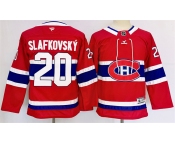 Youth Montreal Canadiens #20 Juraj Slafkovsky Red 2024-25 Stitched Jersey Youth Montreal Canadiens #20 Juraj Slafkovsky Red 2024-25 Stitched Jersey