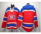 nhl jerseys montreal canadiens blank red[pullover hooded sweatshirt]