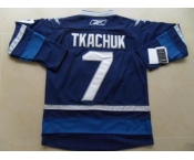 nhl jerseys winnipeg jets #7 tkachuk blue (C patch) 2012 new