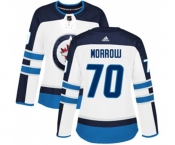Women Adidas Winnipeg Jets #70 Joe Morrow Authentic White Away NHL Jersey