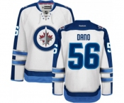 Women Reebok Winnipeg Jets #56 Marko Dano Authentic White Away NHL Jersey
