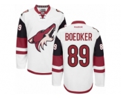 Men's Reebok Arizona Coyotes #89 Mikkel Boedker Authentic White Away NHL Jersey