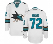 Reebok San Jose Sharks #72 Tim Heed Authentic White Away NHL Jersey
