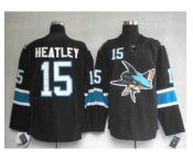 nhl san jose sharks #15 heatley third black