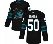 Youth Adidas San Jose Sharks #50 Chris Tierney Premier Black Alternate NHL Jersey