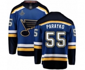 Youth St. Louis Blues #55 Colton Parayko Fanatics Branded Royal Blue Home Breakaway 2019 Stanley Cup Champions Hockey Jersey