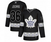 Adidas Toronto Maple Leafs #36 Josh Jooris Authentic Black Team Logo Fashion NHL Jersey