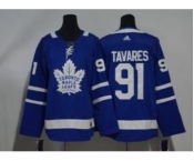 Maple Leafs #91 John Tavares White Jersey