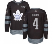 Men's Maple Leafs #4 Tyson Barrie Black 1917-2017 100th Anniversary Stitched Hockey Jersey