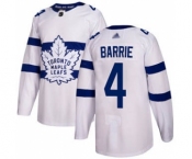 Men's Maple Leafs #4 Tyson Barrie White 2018 Stadium Series Stitched Hockey Jersey