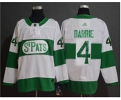 Men's Maple Leafs #4 Tyson Barrie White St. Pats Stitched Hockey Jersey