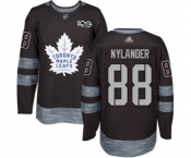 Men's Maple Leafs #88 William Nylander Black 1917-2017 100th Anniversary Stitched Hockey Jersey