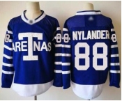 Men's Maple Leafs #88 William Nylander Blue Authentic 1918 Arenas Throwback Stitched Hockey Jersey