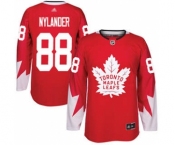 Men's Maple Leafs #88 William Nylander Red Team Canada Authentic Stitched Hockey Jersey