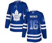 Men's Toronto Maple Leafs #16 Mitchell Marner Blue Home Drift Fashion Stitched Hockey Jersey