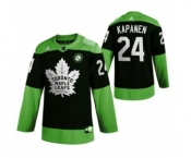 Men's Toronto Maple Leafs #24 Kasperi Kapanen Green Hockey Fight nCoV Limited Hockey Jersey