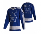 Men's Toronto Maple Leafs #44 Morgan Rielly Blue 2020-21 Reverse Retro Alternate Hockey Jersey