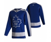 Men's Toronto Maple Leafs Blank Blue 2020-21 Reverse Retro Alternate Hockey Jersey
