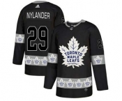 Toronto Maple Leafs #29 Williams Nylander Black Team Logos Fashion Jersey