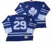 nhl Toronto Maple Leafs #29 Potvin Throwback Blue