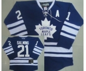 nhl jerseys toronto maple leafs #21 salming blue