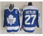nhl jerseys toronto maple leafs #27 sittler 1978 ccm vintage throwback blue