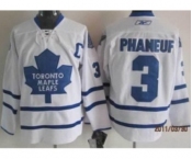 nhl jerseys toronto maple leafs #3 phaneuf patch white (patch c)