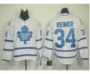 nhl jerseys toronto maple leafs #34 reimer full white