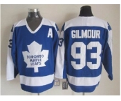 nhl jerseys toronto maple leafs #93 doug gilmour 1978 ccm vintage throwback blue