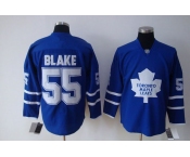 nhl toronto maple leafs #55 jason blake blue