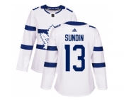 Women Adidas Toronto Maple Leafs #13 Mats Sundin White Authentic 2018 Stadium Series Stitched NHL Jersey