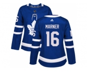 Women Adidas Toronto Maple Leafs #16 Mitchell Marner Blue Home Authentic Stitched NHL Jersey