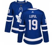 Women Adidas Toronto Maple Leafs #19 Joffrey Lupul Authentic Royal Blue Home NHL Jersey