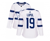 Women Adidas Toronto Maple Leafs #19 Joffrey Lupul White Authentic 2018 Stadium Series Stitched NHL Jersey