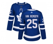 Women Adidas Toronto Maple Leafs #25 James Van Riemsdyk Blue Home Authentic Stitched NHL Jersey