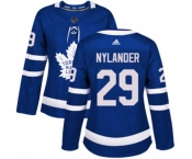 Women Adidas Toronto Maple Leafs #29 William Nylander Authentic Royal Blue Home NHL Jersey