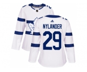 Women Adidas Toronto Maple Leafs #29 William Nylander White Authentic 2018 Stadium Series Stitched NHL Jersey