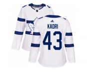 Women Adidas Toronto Maple Leafs #43 Nazem Kadri White Authentic 2018 Stadium Series Stitched NHL Jersey