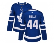 Women Adidas Toronto Maple Leafs #44 Morgan Rielly Blue Home Authentic Stitched NHL Jersey