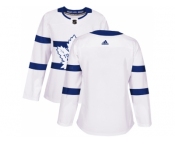 Women Adidas Toronto Maple Leafs Blank White Authentic 2018 Stadium Series Stitched NHL Jersey