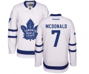 Women Reebok Toronto Maple Leafs #7 Lanny McDonald Authentic White Away NHL Jersey