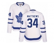 Women's Reebok Toronto Maple Leafs #34 Auston Matthews Authentic White Away NHL Jersey