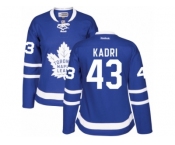 Women's Reebok Toronto Maple Leafs #43 Nazem Kadri Authentic Royal Blue Home NHL Jerseys