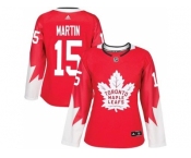Women's Toronto Maple Leafs #15 Matt Martin Red Alternate Stitched NHL Jersey