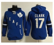 Women's Toronto Maple Leafs #17 Wendel Clark Blue Old Time Heidi Hoodie NHL Hoodie