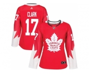 Women's Toronto Maple Leafs #17 Wendel Clark Red Alternate Stitched NHL Jersey